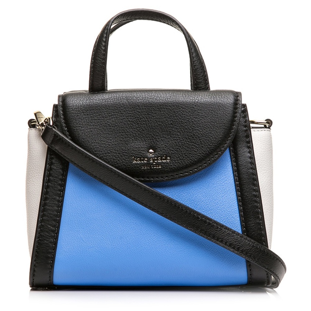 Kate Spade Color Block Satchel - Blue & White